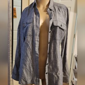 Ann Taylor Classic Gray Blouse